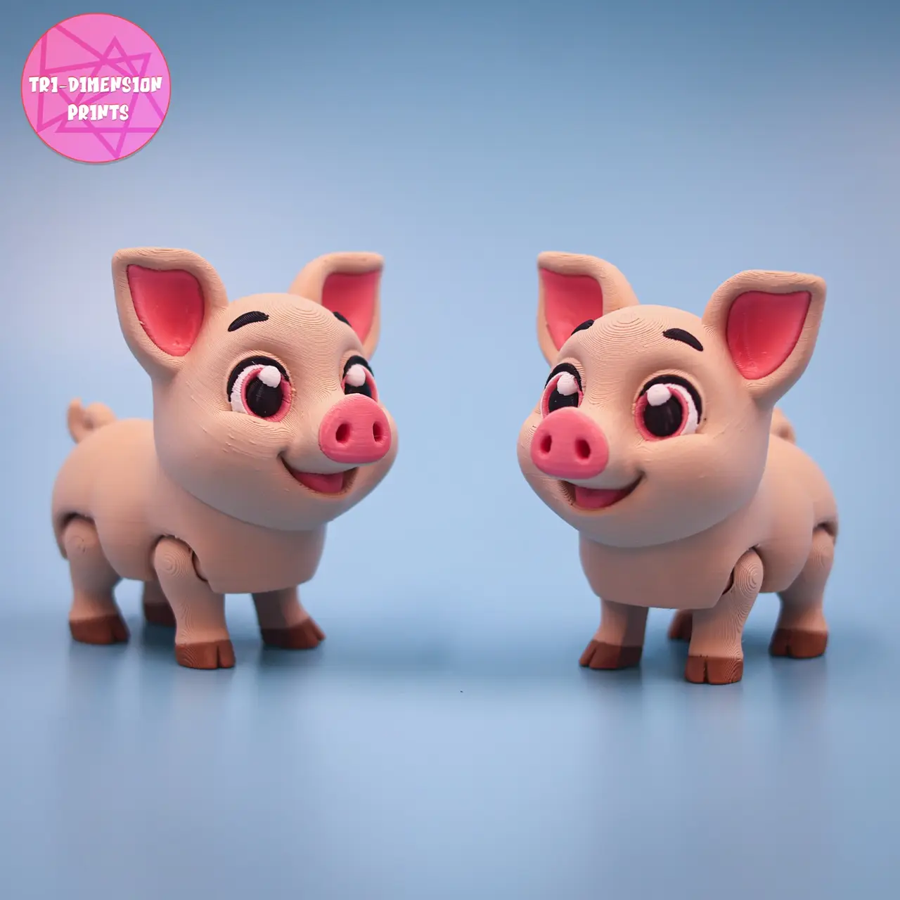 cute flexi Pig (free) — modelo 3D