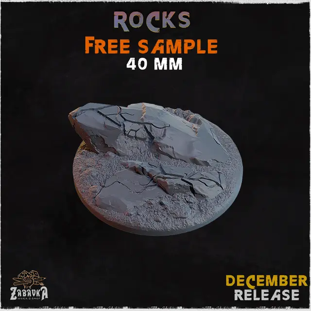 Rocks - Bases & Toppers (Free Sample) — modelo 3D
