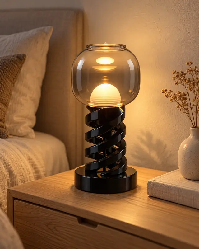 Spiral Lamp Base for IKEA LED2414G2 — modelo 3D