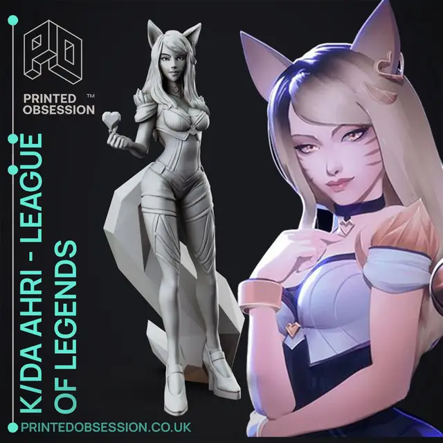 Ahri KDA - League of Legends - 25cm tall model — modelo 3D