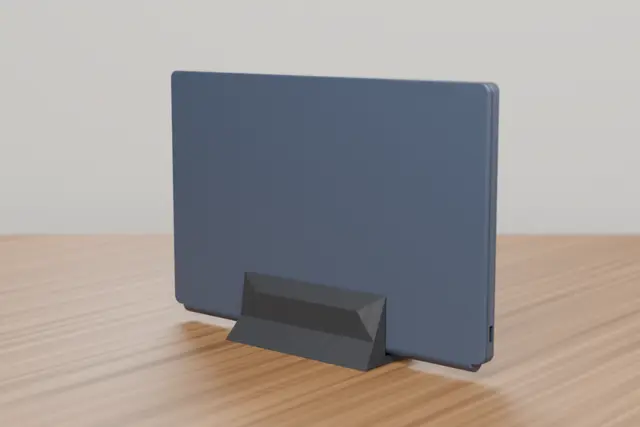 Minimal Vertical Laptop Stand (up to 19 mm) — modelo 3D