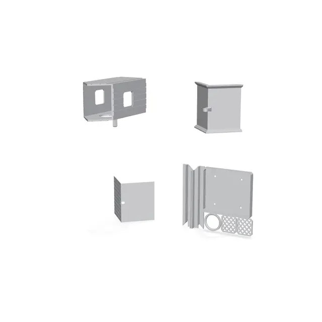 Heritage Gable - Classic Birdhouse & Feeder — modelo 3D