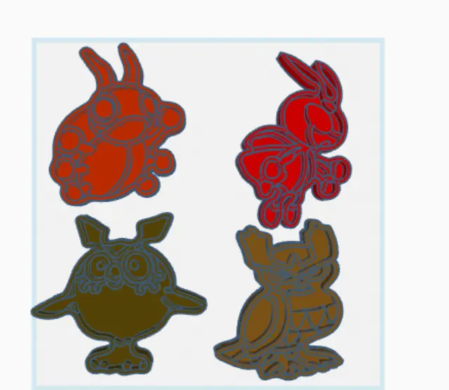 Pokemon Cookie Cutters Set 1/244 — modelo 3D