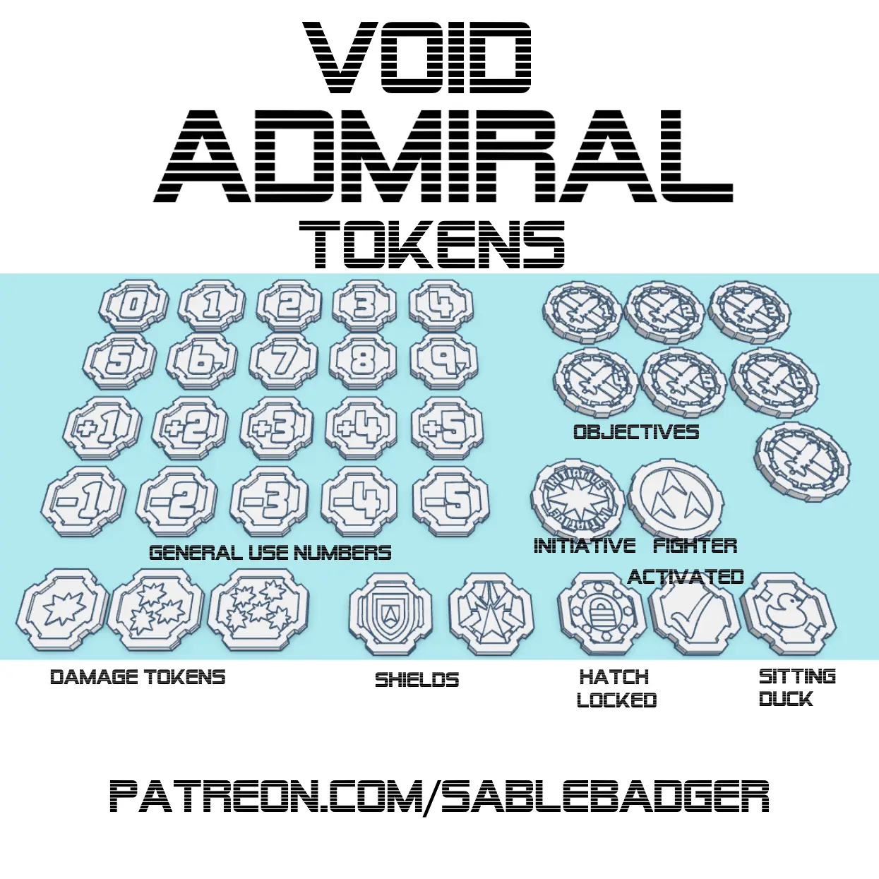 Game token Project - Void Admiral — modelo 3D