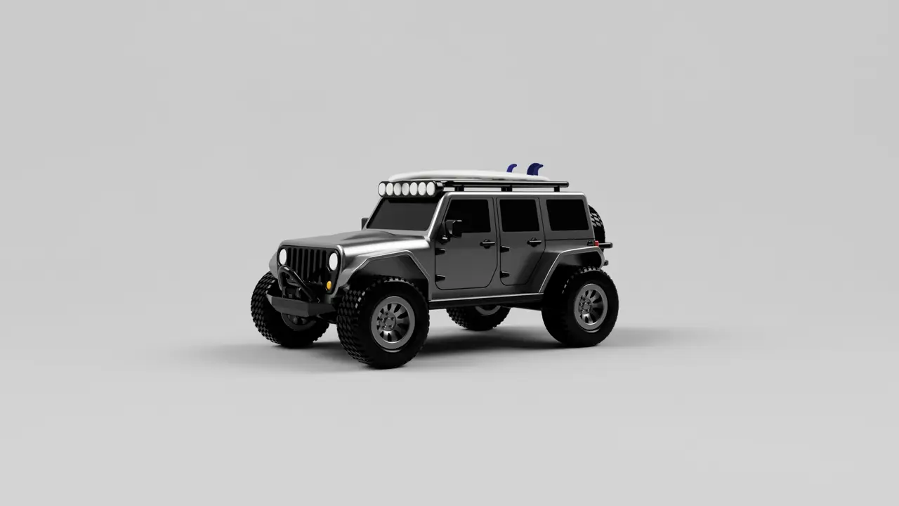 JEEP Wrangler - Fully printable — modelo 3D