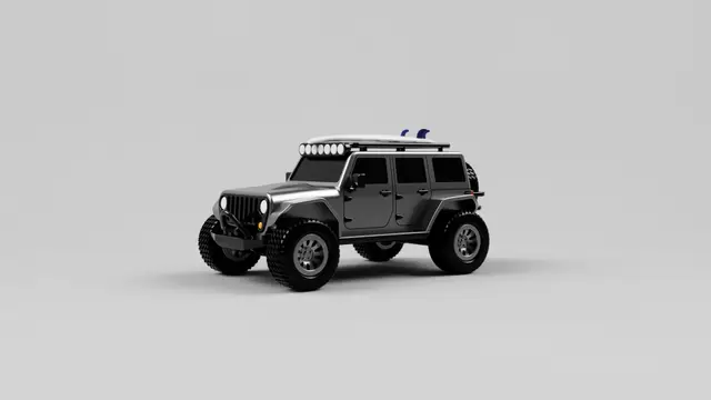 JEEP Wrangler - Fully printable — modelo 3D
