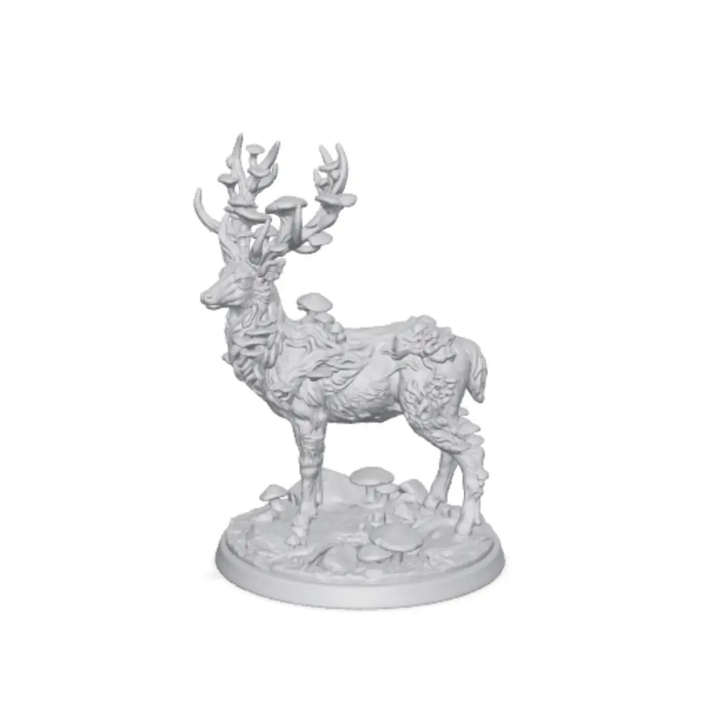 1000+ Minis, Free Kickstarter Sample, Forest Spirit Deer Miniature — modelo 3D