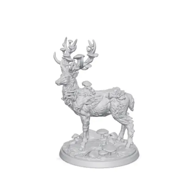 1000+ Minis, Free Kickstarter Sample, Forest Spirit Deer Miniature — modelo 3D