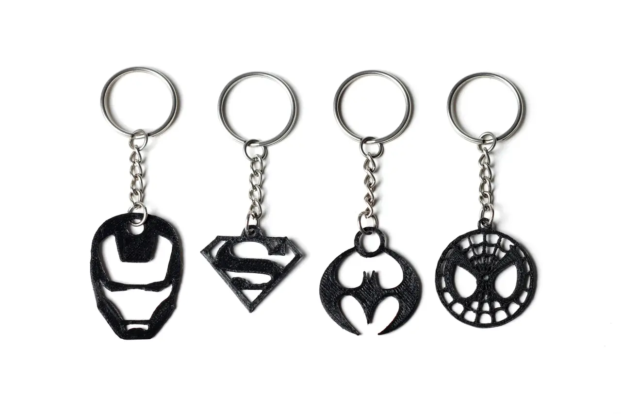 Superhero Keychains — modelo 3D