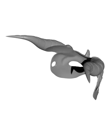 Western Dragon Masquerade Mask — modelo 3D