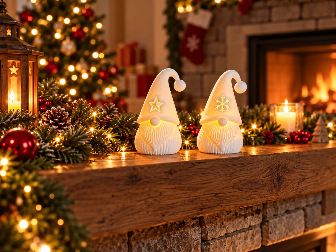 Christmas Gnome LED Tealight Set — modelo 3D