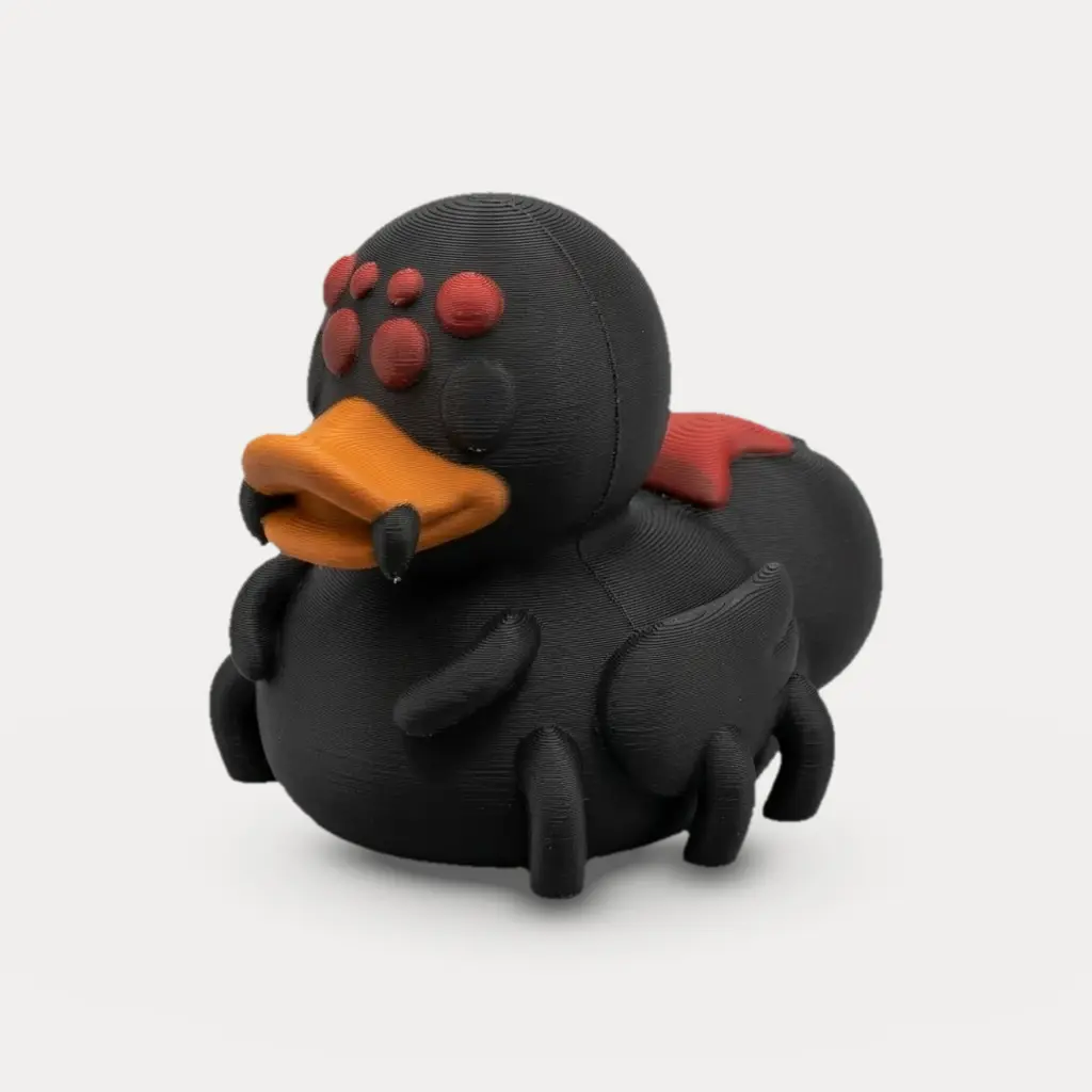 Cobweb Rubber Duck - Halloween Figurine — modelo 3D