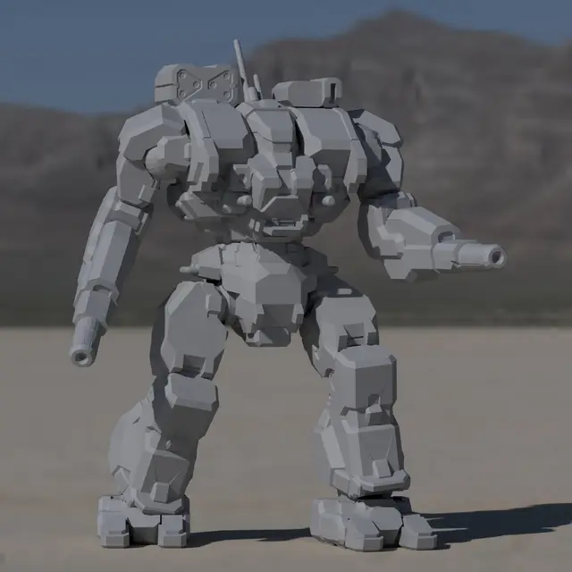 WHM-6R Warhammer for Battletech — modelo 3D