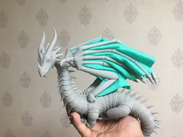 Articulated Dragon Seven point five And Nine — modelo 3D