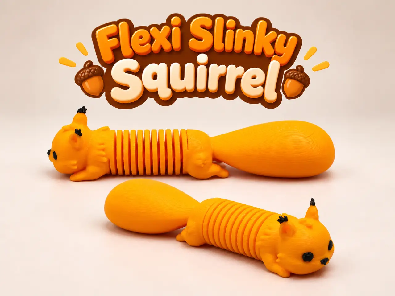 Flexi Slinky Squirrel — modelo 3D