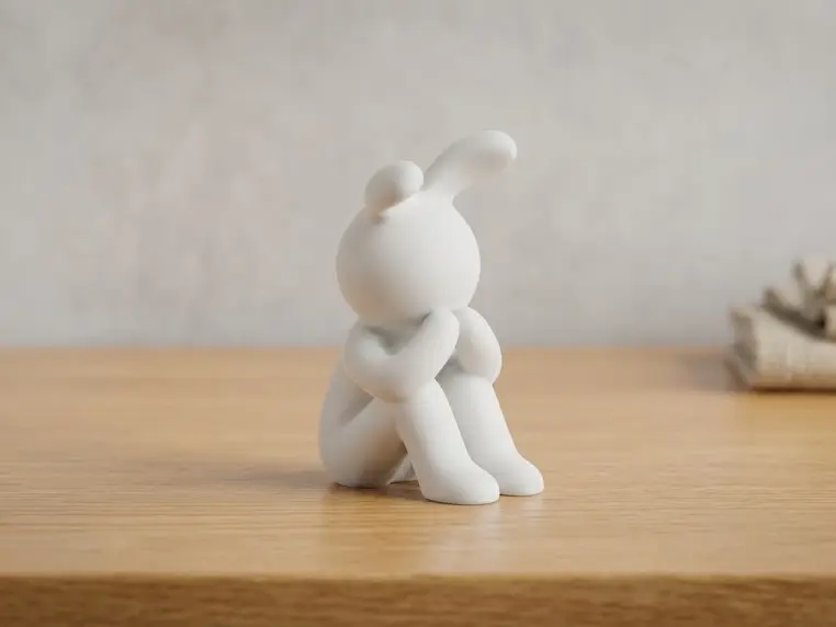 Coniglio Timido e Riflessivo — modelo 3D