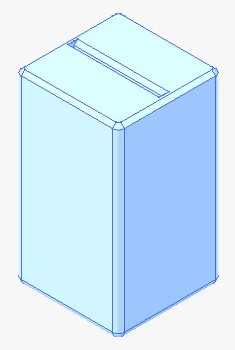 Medium Blade Disposal Box — modelo 3D