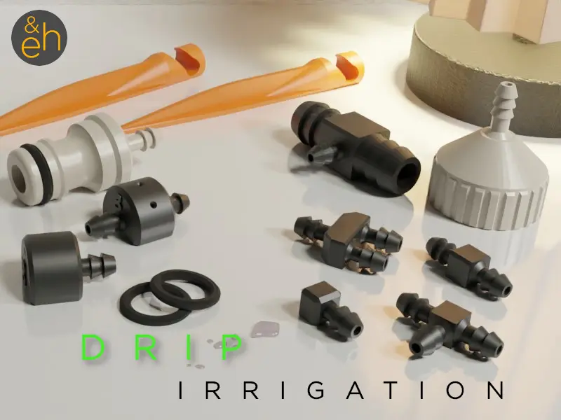 Drip Irrigation System - Rain Bird (R) / Gardena Microdrip (R) Compatible — modelo 3D