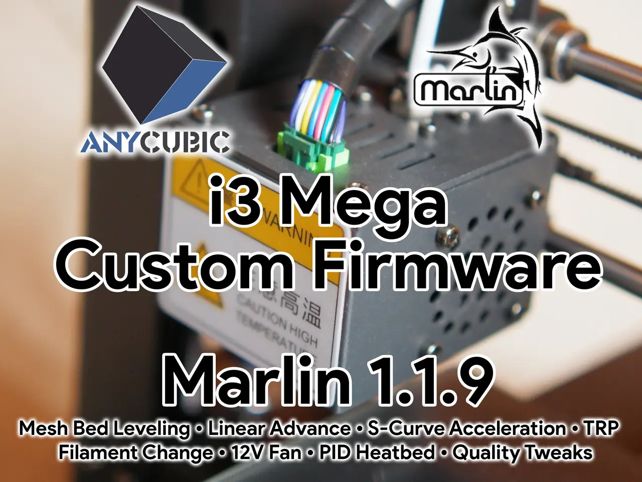 Anycubic i3 Mega / Mega-S Marlin 1.1.9 Custom Firmware - Extra Features & Quality Tweaks — modelo 3D