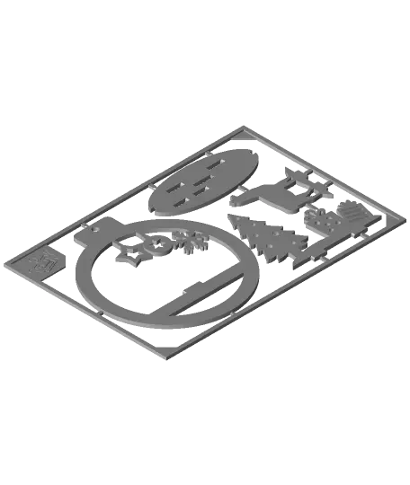 Flat Pack X-MAS Ornament — modelo 3D