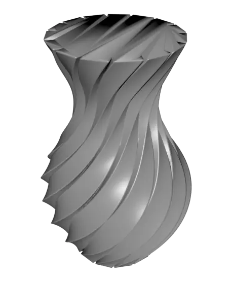 Twisting Pillars Vase — modelo 3D