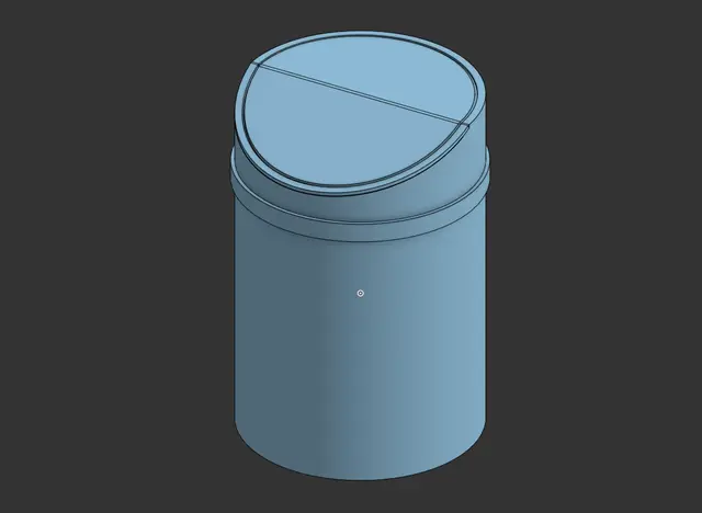 waste bin — modelo 3D