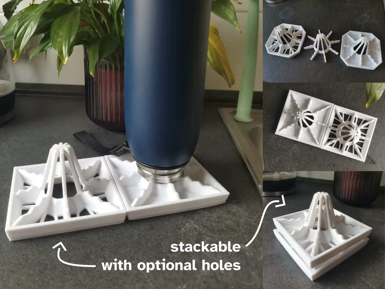 Stackable Bottle Drying Rack (5 variations) — modelo 3D