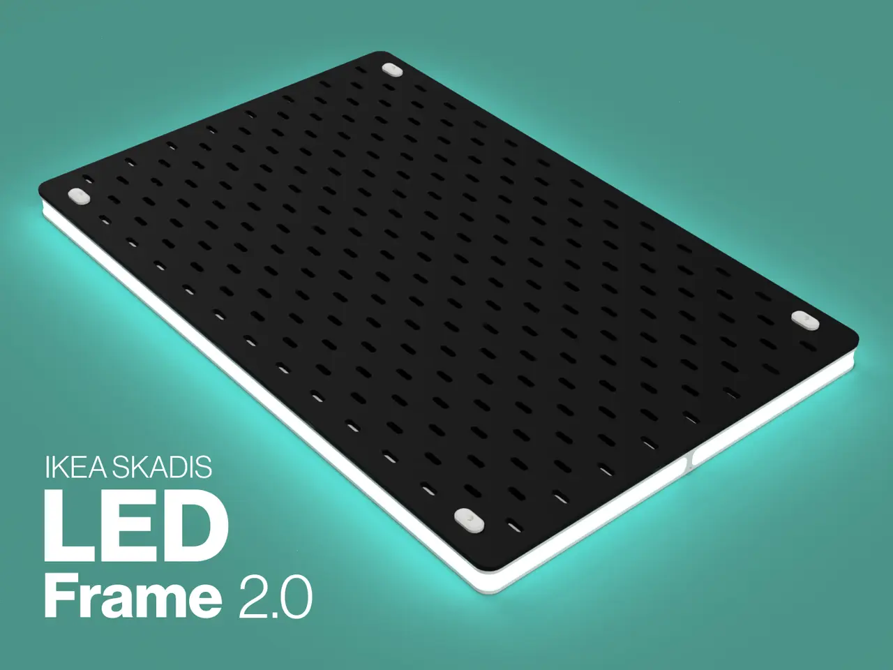 LED Frame 2.0 (Multiboard) for IKEA SKADIS — modelo 3D