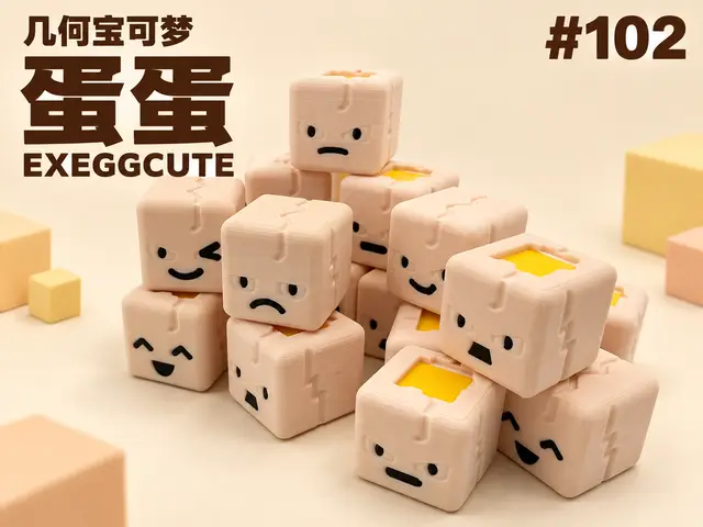 [几何系列]102-蛋蛋*20个不同形态/全分件 — modelo 3D
