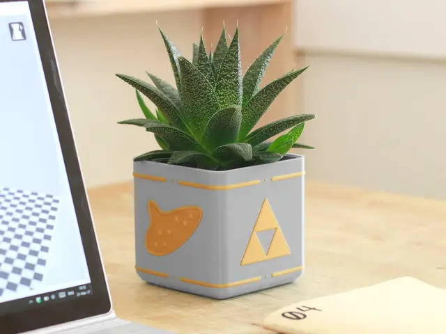 Zelda Planter - Single / Dual Extrusion Minimal Planter — modelo 3D