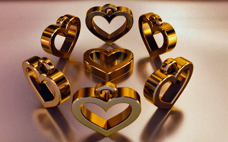 Heart Frame Pendant — modelo 3D