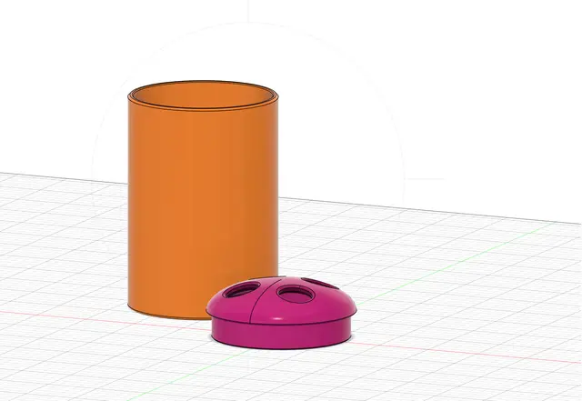 pot à brosses à dents — modelo 3D