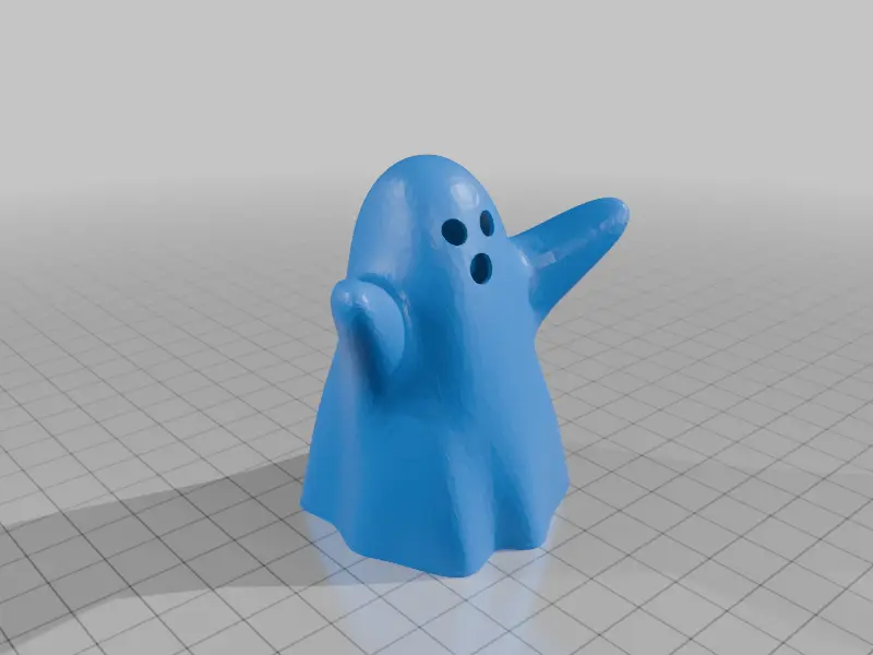 Ghost with Tea Light Holder — modelo 3D