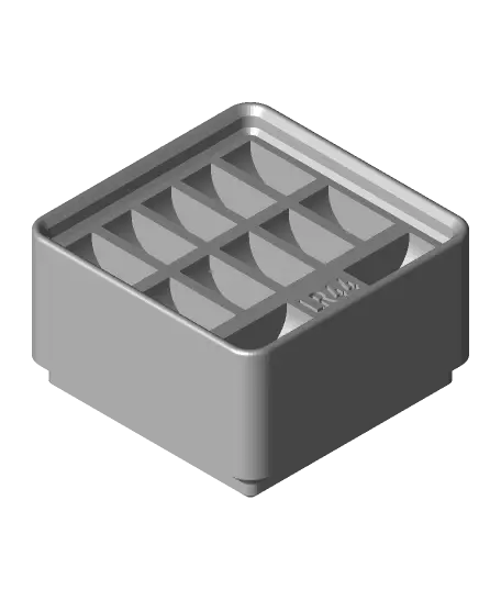 Gridfinity 12x LR44 Battery Holder — modelo 3D