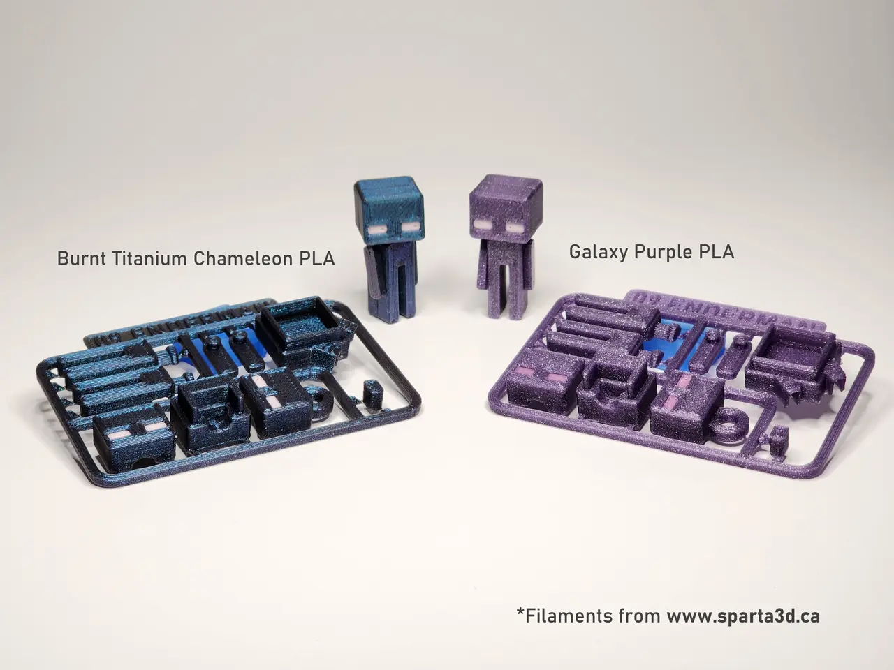 Minecraft-inspired Enderman Mini Figure Kit Card/ Keychain — modelo 3D