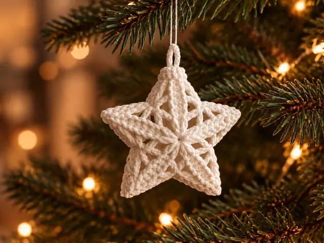 Crochet Star Christmas Ornament — modelo 3D