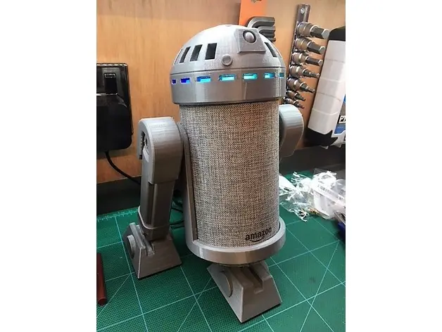 R2D2 v3.0 Amazon Echo Mount — modelo 3D