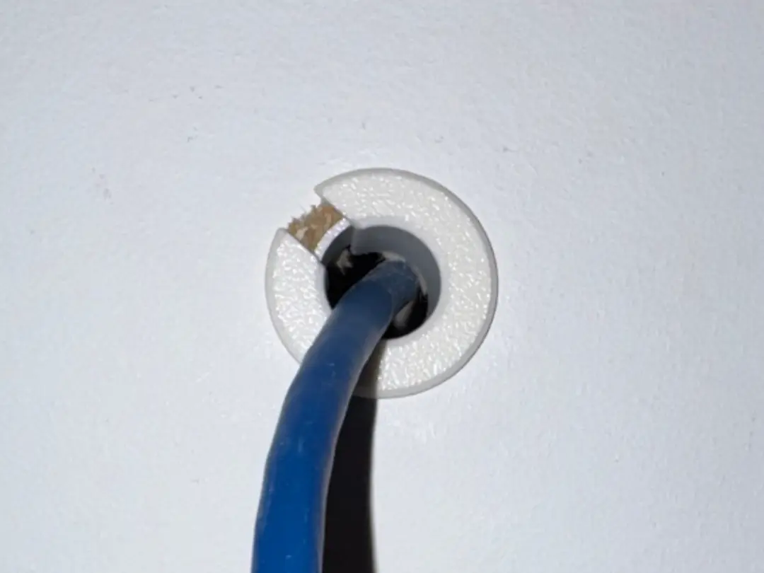 Simple Wall Grommet 15mm — modelo 3D