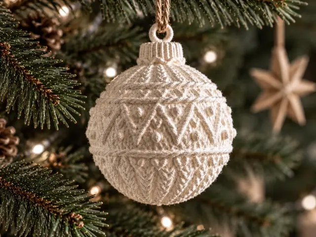 Knitted Christmas Bauble – Cozy Nordic Ornament — modelo 3D