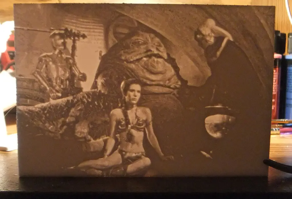 Princess Leia Slave scene Lithophane — modelo 3D