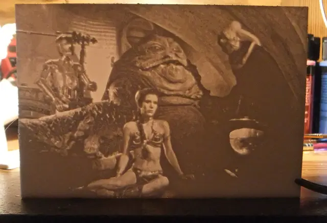 Princess Leia Slave scene Lithophane — modelo 3D