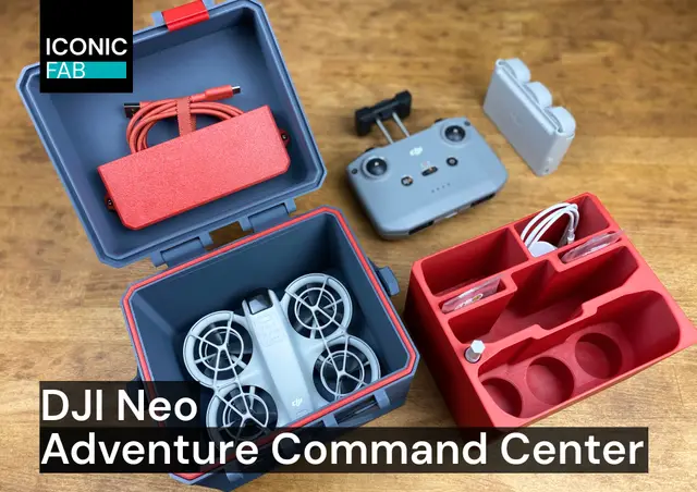 DJI Neo Adventure Command Center — transport box, storage crate — modelo 3D