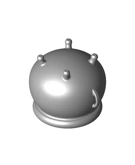 Halloween Cauldron w/ Locking Lid — modelo 3D