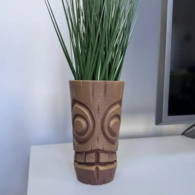 Decorative Flowerpot Mayan style — modelo 3D
