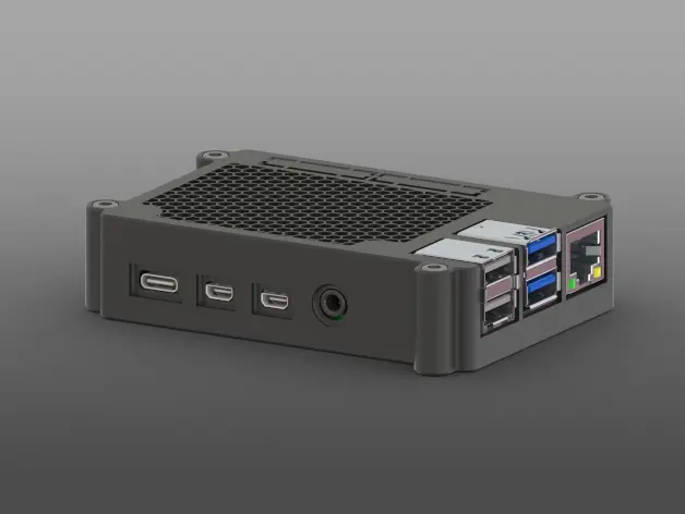 Raspberry Pi 4B Case — modelo 3D