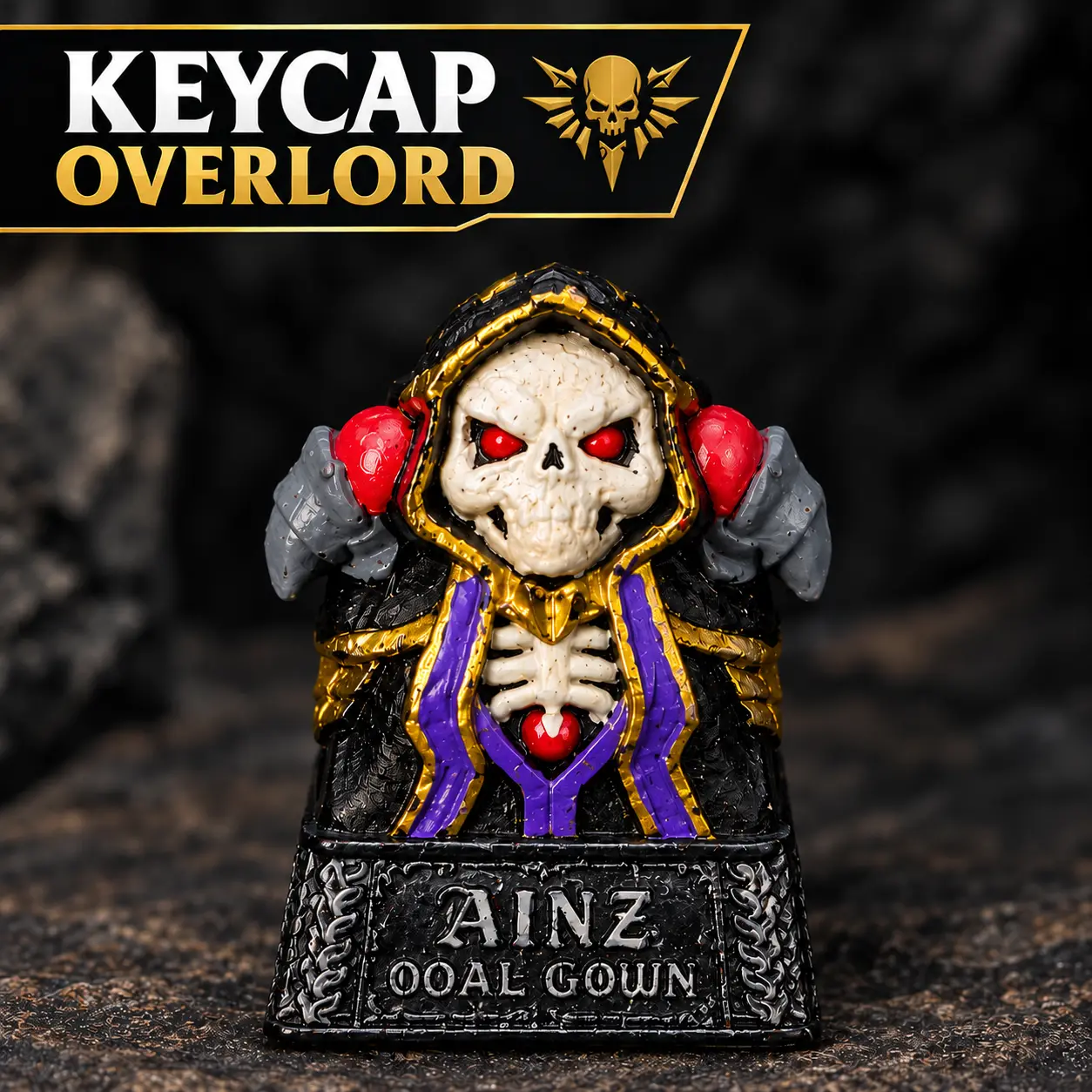 Keycap Overlord Ainz Ooal Gown — modelo 3D