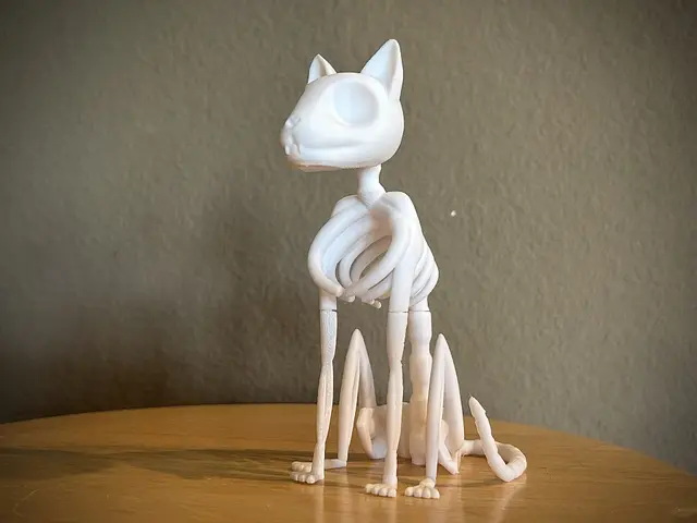 Stylized Cat Skeleton — modelo 3D
