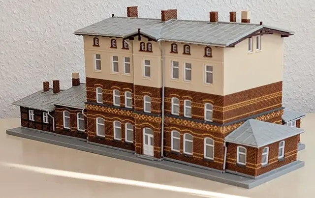 Brandenburg Altstadt train station H0 scale kit detailed model — modelo 3D