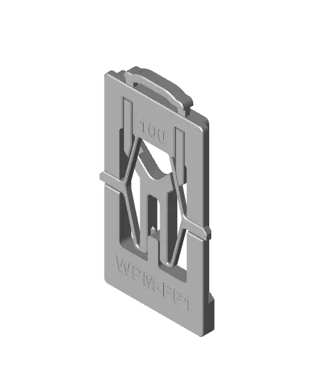 WallPlateMate Sample Set - Single-Gang Single-Sided Toggle Switch Style with WK1 Accessory — modelo 3D