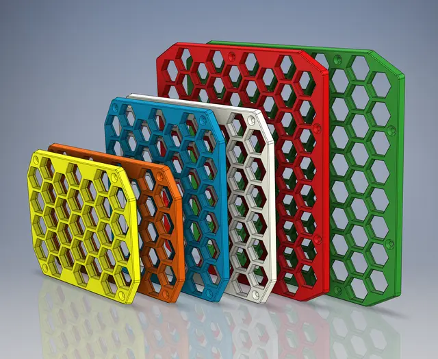 HSW Single Walls - With Integrated Frame and Fastening Points (Honeycomb Storage Wall) — modelo 3D